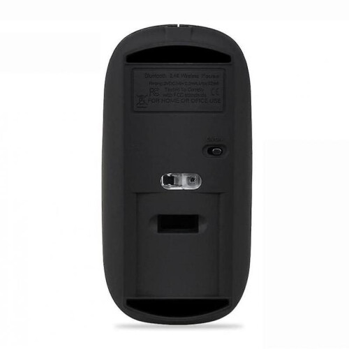 Rechargeable Wireless Mouse Quiet Click for Laptop PC Computer Black 2