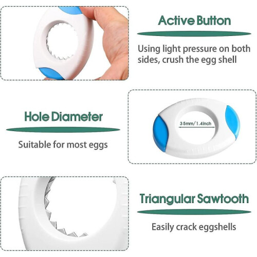 2 Pack Egg Shell Opener for Kitchen 2