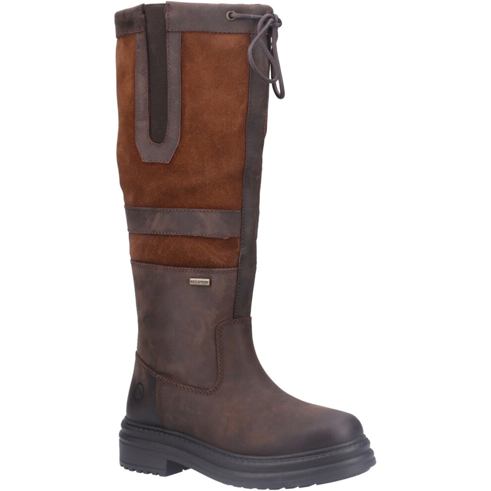 Cotswold Women's Broadway Waterproof Leather Knee High Boots - Brown - Size 7 (40) - Image 4
