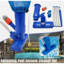 Portable Swimming Pool Spa Pond Fountain Vacuum Brush Cleaner Cleaning Set