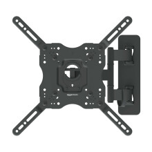 Amazon Basics TV Wall Bracket for 26-55 inch(66cm-140cm) TVs, Swivels Tilts TV Wall Mount for Flat & Curved TV, VESA 100x100mm to 400x400mm, holds up