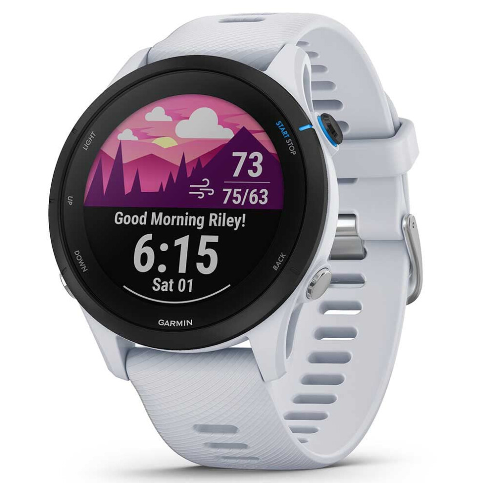 Garmin Forerunner 255 Music GPS 46mm Running Smartwatch, Lightweight, Music Storage, Advanced Training & Insights, Safety & Tracking Features, up to
