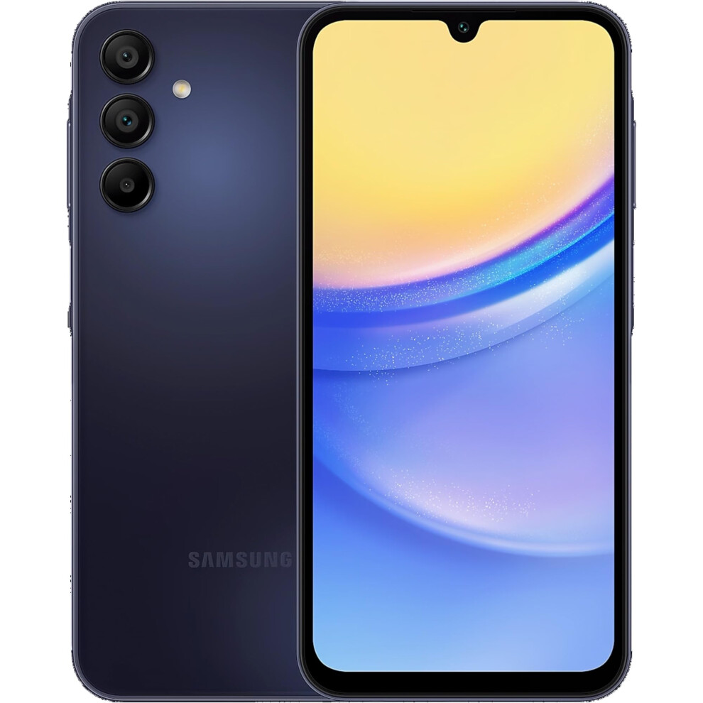 Samsung Galaxy A15 Blue Black 6.5" 128Gb 5G Unlocked & Sim Free Smartphone Blue,Black