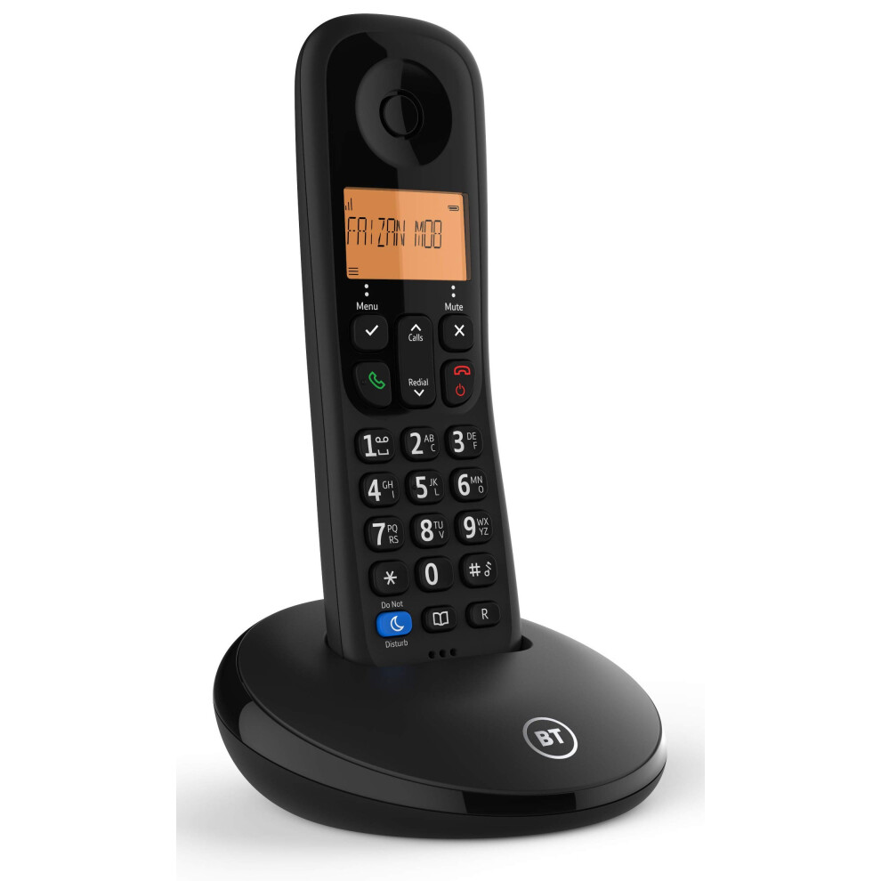 BT Everyday Cordless Landline House Phone, Home Phone, Basic Call Blocker, Do Not Disturb button, Single Handset Pack