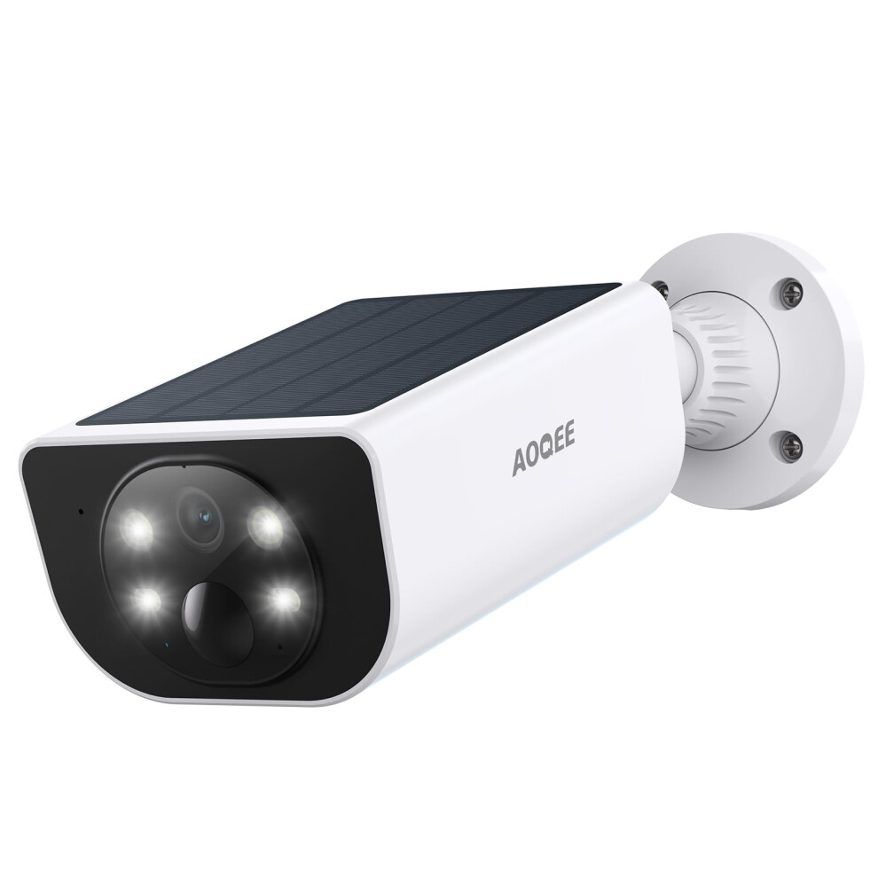 Aoqee Security Camera Outdoor Wireless Solar - 2K Cctv Camera Systems, Battery Operated Home/House Security, Pir Detection, Ip65, Colour Night Vision 7430830227774