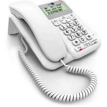 BT Décor 2200 Corded Landline House Phone, Home Phone, Phonebook, Handsfree, Mute Button, 1571 message indicator
