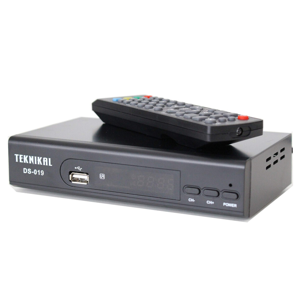 Teknikal HD Freeview Set Top Box Receiver Plus Recorder for Digital TV Channels Tuner HDMI / Scart Outputs USB Memory Slot DVB-T Digi Box 4 Switchove-image-OPC-PHM896N-NEW