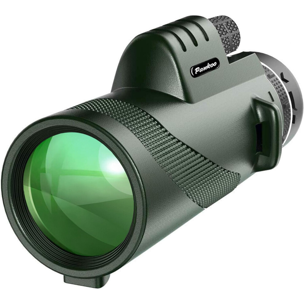 Pankoo 40X60 Hd Monocular Telescope With Smartphone Holder & Tripod, 2025 Power Bak4 Prism Compact Monoculars For Adults, Hd Monocular Scope For Bird 8415824697305