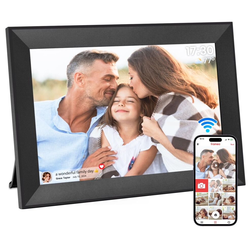 Photos - Photo Frame / Album Frameo Digital Photo Frame WiFi, 10.1 Inch Digital Picture Frame, 1280x800 IPS LCD Touch Screen, Auto-Rotat Built in 32GB st