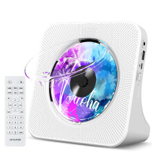 Portable CD Player with Bluetooth, Gueray Desktop CD Players for Home, Bulit-in Double HiFi Speakers, AUX&Headphone Jack, FM Radio Boombox with Remot