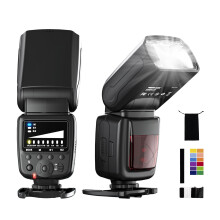 PHOTOOLEX Flash Speedlite for Canon Nikon Sony Panasonic Olympus Fujifilm Pentax and Other DSLR Cameras and Digital Cameras Speedlight with Standard