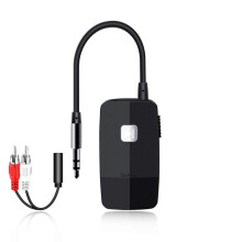 Golvery Upgraded Bluetooth 5.4 Receiver for Speaker, Wireless Audio Adapter for Home Audio Car Stereo with 3.5mm RCA Jack, 20 Hours Playtime, Dual Co