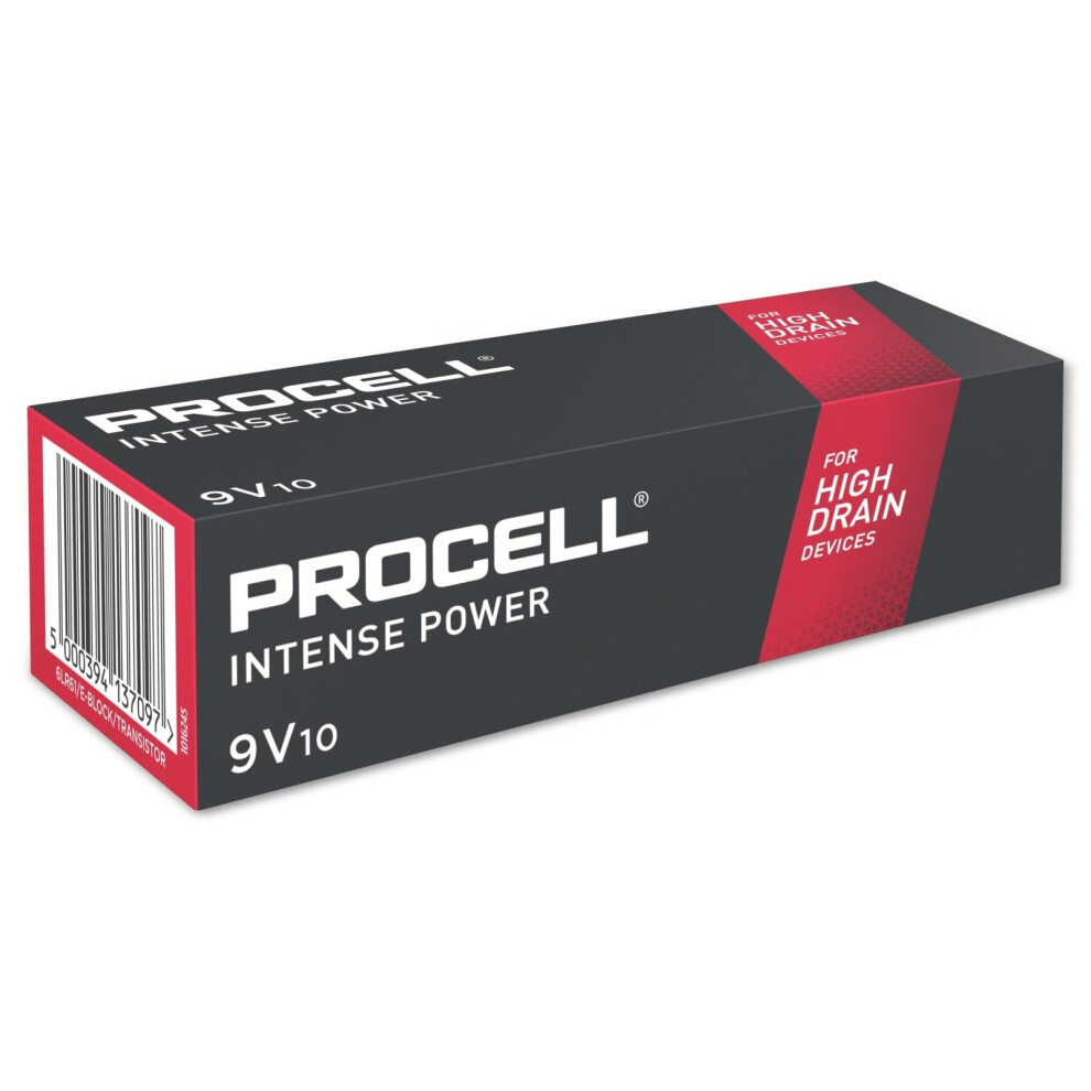 Duracell Procell Intense 9V Battery (Pack of 10)