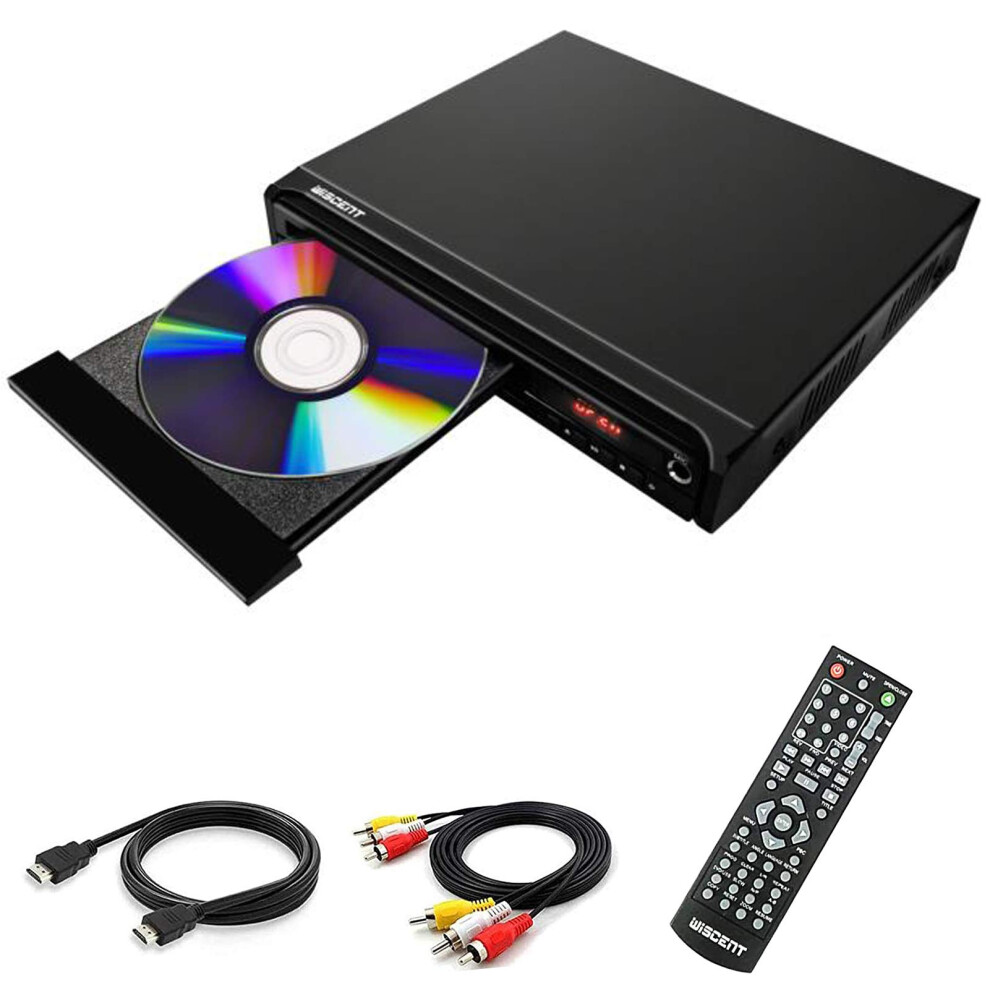 HDMI DVD Player for TV,All-Region Free,Mini Compact DVD CD MP3 Player,with HDMI Cable for TV,USB Port, 1080P HD Compact Player (non blueray)