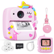Kids Camera Instant Print for Boys Girls, Christmas Birthday Gifts for 3 4 5 6 7 8 9 Year Old Boys Girls, 1080P Kids Digital Camera Toys for Kids Age