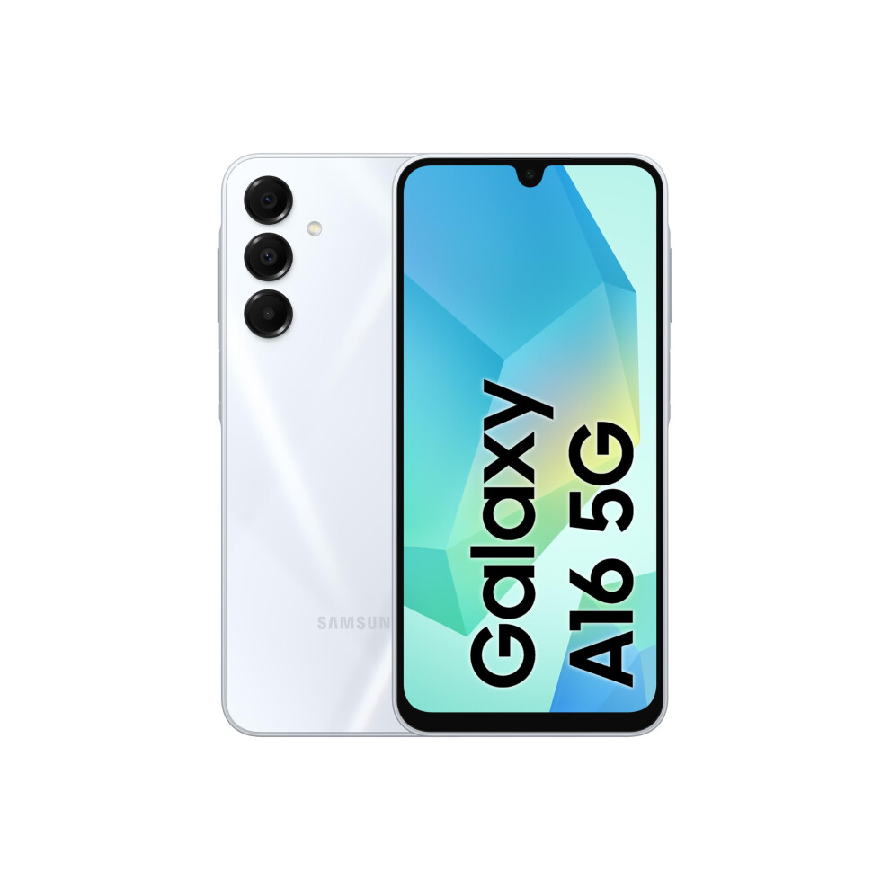 Samsung Galaxy A16 128/4GB Ram, Dual Sim, Unlocked to all Carrier, including with FREE official 25W UK Adapter (EP-T2510) Retail Pack and Clear Case,