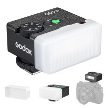 Godox iM30 Mini Flash with Diffuser for Canon, Nikon, Sony, Fuji, Olympus Single-Contact Hotshoe Cameras, Speedlite GN15, 7-Level Power Adjustment, 2