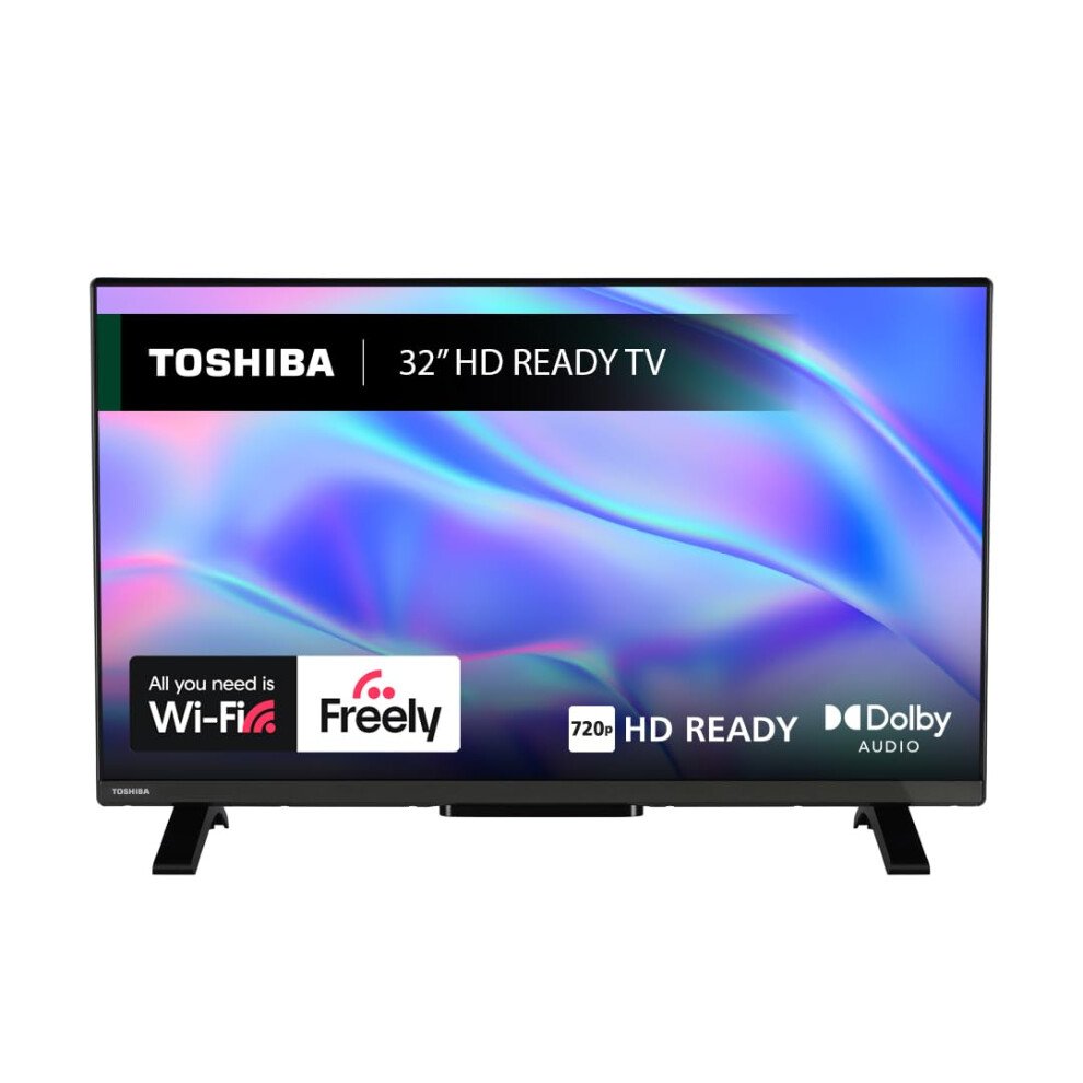 Toshiba 32" WV2553DB HD Ready Smart VIDAA TV, HDR, Freely, Disney plus, Prime Video, Netflix, Dolby Audio, Works with Alexa, Works with Google Assist