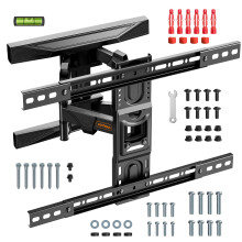 VonHaus TV Wall Bracket for 37-82" Screens, Articulating Full Movement TV Bracket, Wall Mount with Tilt & Swivel, 35kg Capacity, Max VESA: 600x400mm
