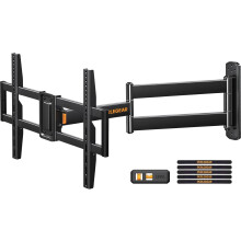 PERLEGEAR TV Wall Bracket with 822 mm Long Arm for 32-75 Inch TVs, Long Reach TV Bracket with Swivelling Articulated Arm 180 Rotatable Corner Wall M