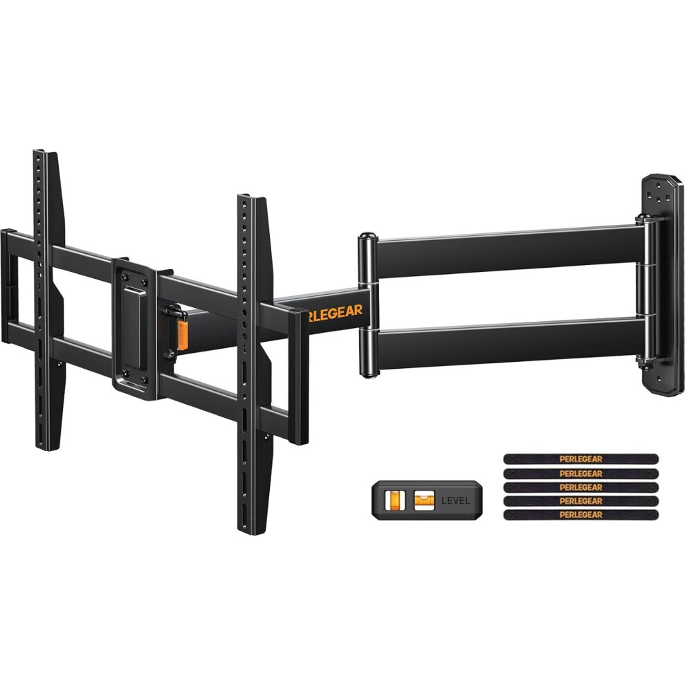 Perlegear Tv Wall Bracket With 822 Mm Long Arm For 32-75 Inch Tvs, Long Reach Tv Bracket With Swivelling Articulated Arm 180 Rotatable Corner Wall M 5470457190046