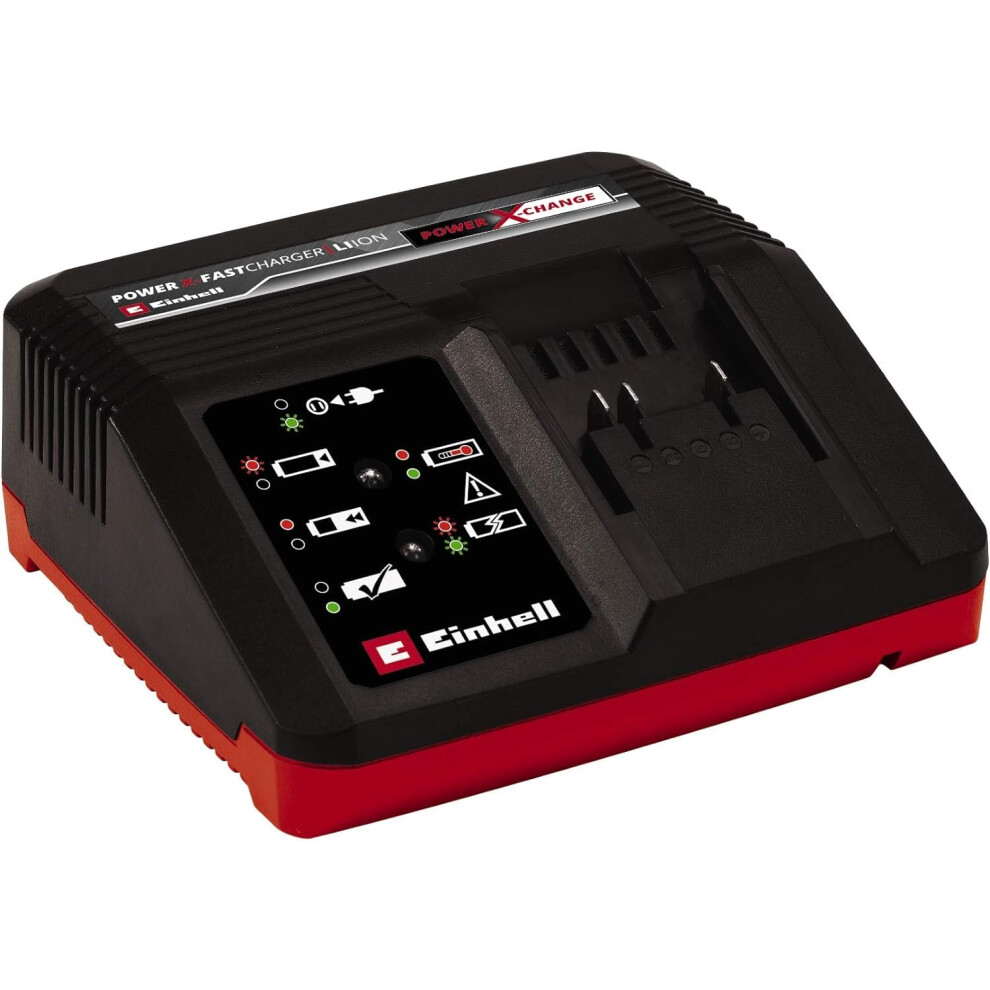 Einhell Power X-Change X-Fast Battery Charger 4A - Battery Monitoring and Intelligent Charging - Universally Compatible With All Einhell 18V PXC Lith