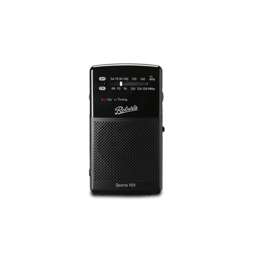 Roberts SPORTS 925 Personal FM/AM Radio, Black