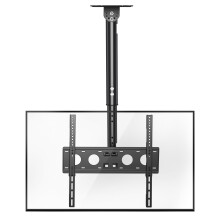 XINLEI Ceiling TV Mount Full Motion TV Bracket for Most 26-65 Inch Flat Curved TVs/Monitors, Swivel Tilt Height Adjustable Hanging TV Mount, Hold up