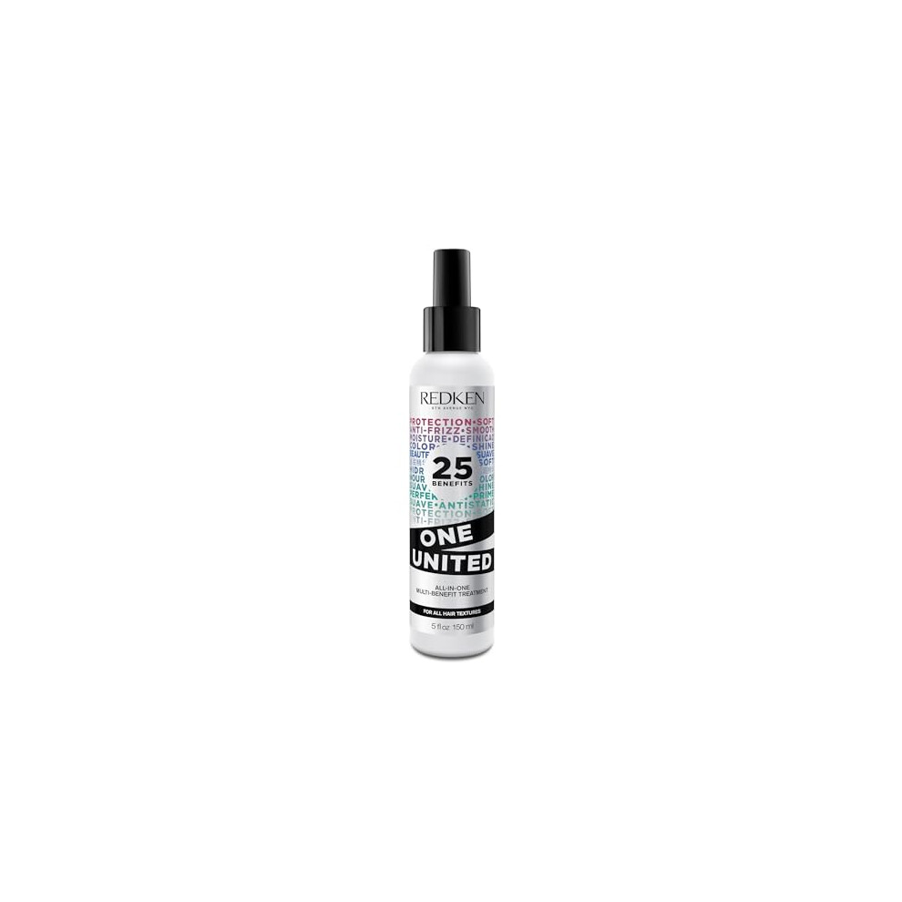 REDKEN One United 25 Multi-Benefits Leave-In Conditioner and Treatment Spray, Heat Protection, Detangling Spray, Nourishes and Conditions, 150 ml