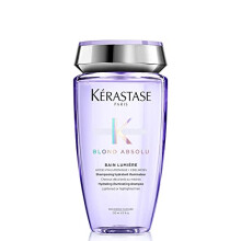 Kérastase Blond Absolu, Hydrating Illuminating Shampoo, For Lightened, Highlighted and Grey Hair, With Hyaluronic Acid & Edelweiss Flower, Bain Lumie