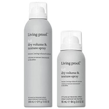 Living Proof Full Dry Volume & Texture Spray - Standard & Travel Size Duo Bundle - Thick Hair - Weightless Volume - Sulfate, Paraben and Silicone Fre