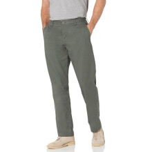 Amazon Essentials Men's Classic-Fit Wrinkle-Resistant Flat-Front Chino Trouser (Available in Big and Tall), Dark Olive, 38W / 28L