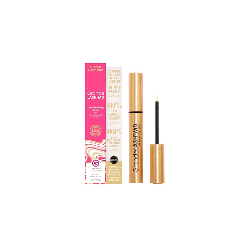 Grande Cosmetics Grandelash-Md Lash Enhancing Serum - Award-Winning Formula For Longer, Thicker-Looking Lashes - 4 Ml