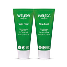 Weleda Skin Food Twin Pack, Dry Skin Moisturiser, Moisturising Cream & Primer, Face & Body, For Men & Women, Multiple Uses, 100% Certified Natural, O