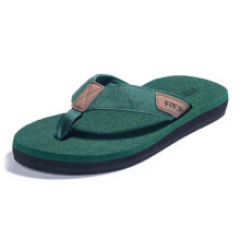 FITORY Mens Flip Flops Beach Thongs Outdoor Comfort Pool Slippers Adult Shoes Green Size 12 UK