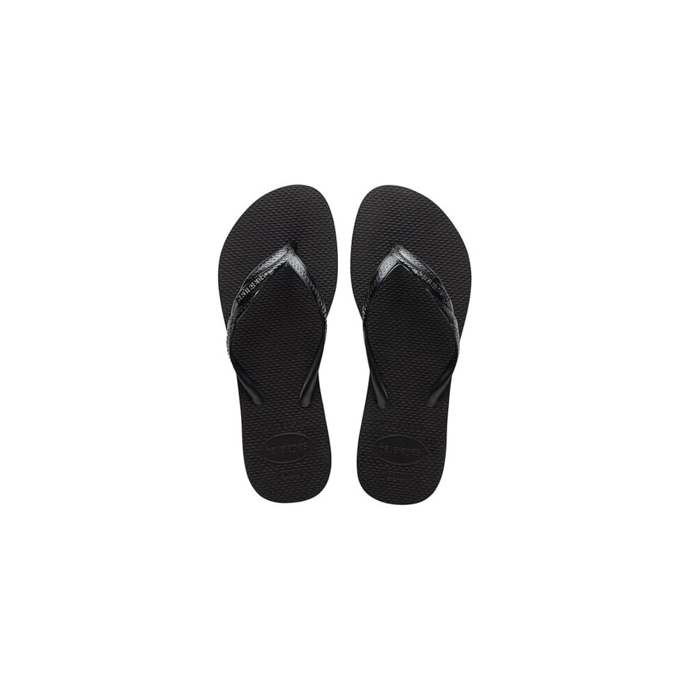 New Havaianas Women's - Fantasia, Comfortable, Durable, And Stylish Flip-Flops, Metallic Crossed Straps On The Side,