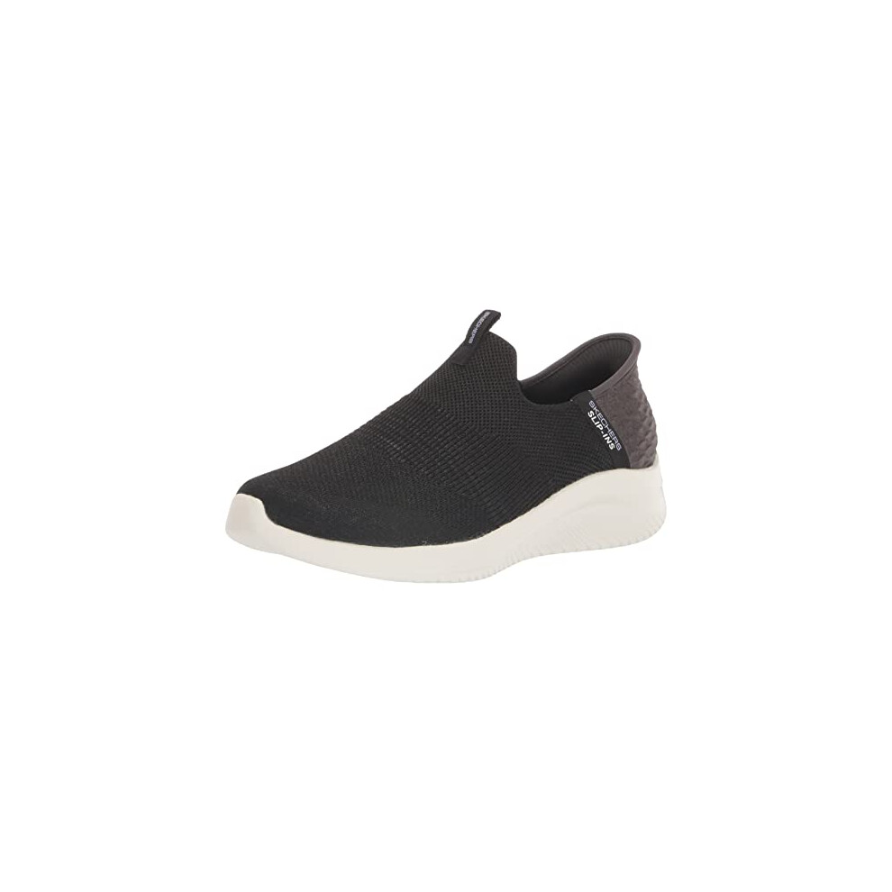 Skechers Women's Ultra Flex 3.0 Smooth Step Sneaker, Black, 8 UK Wide