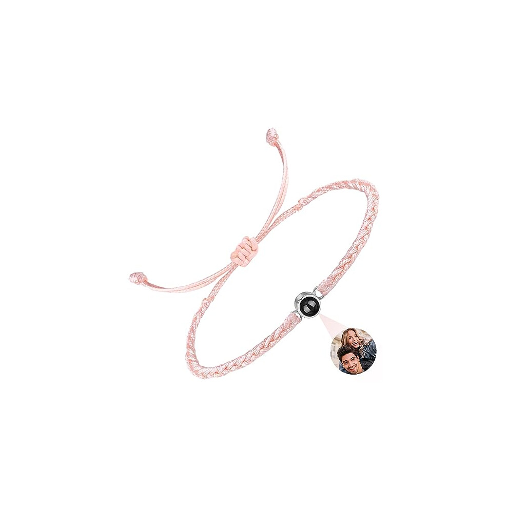 Easycosy Personalised Photo Bracelet Projection Bracelets with Picture inside, Adjustable Length Memorial Gifts for Women/Men/Couple/Friends-image-OPC-PHM8CJX-NEW