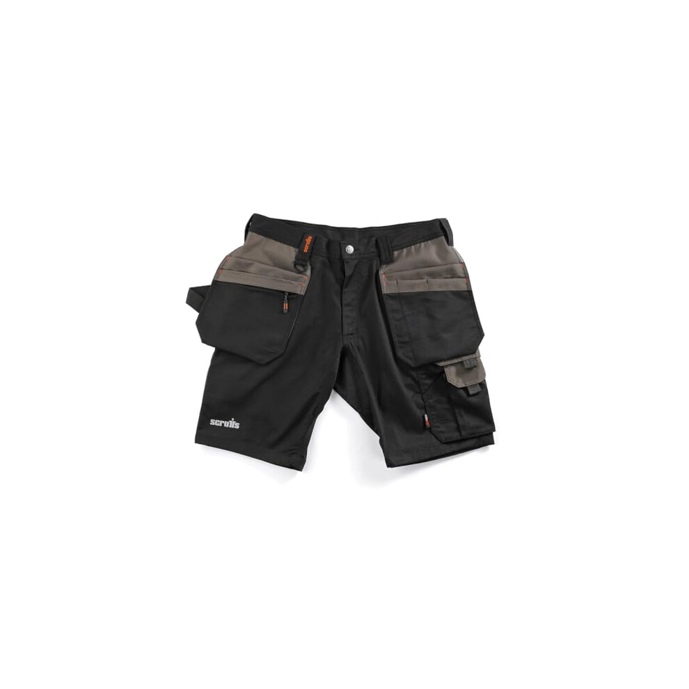 Scruffs Worker Plus Holster Shorts, 38 (T56207) Black