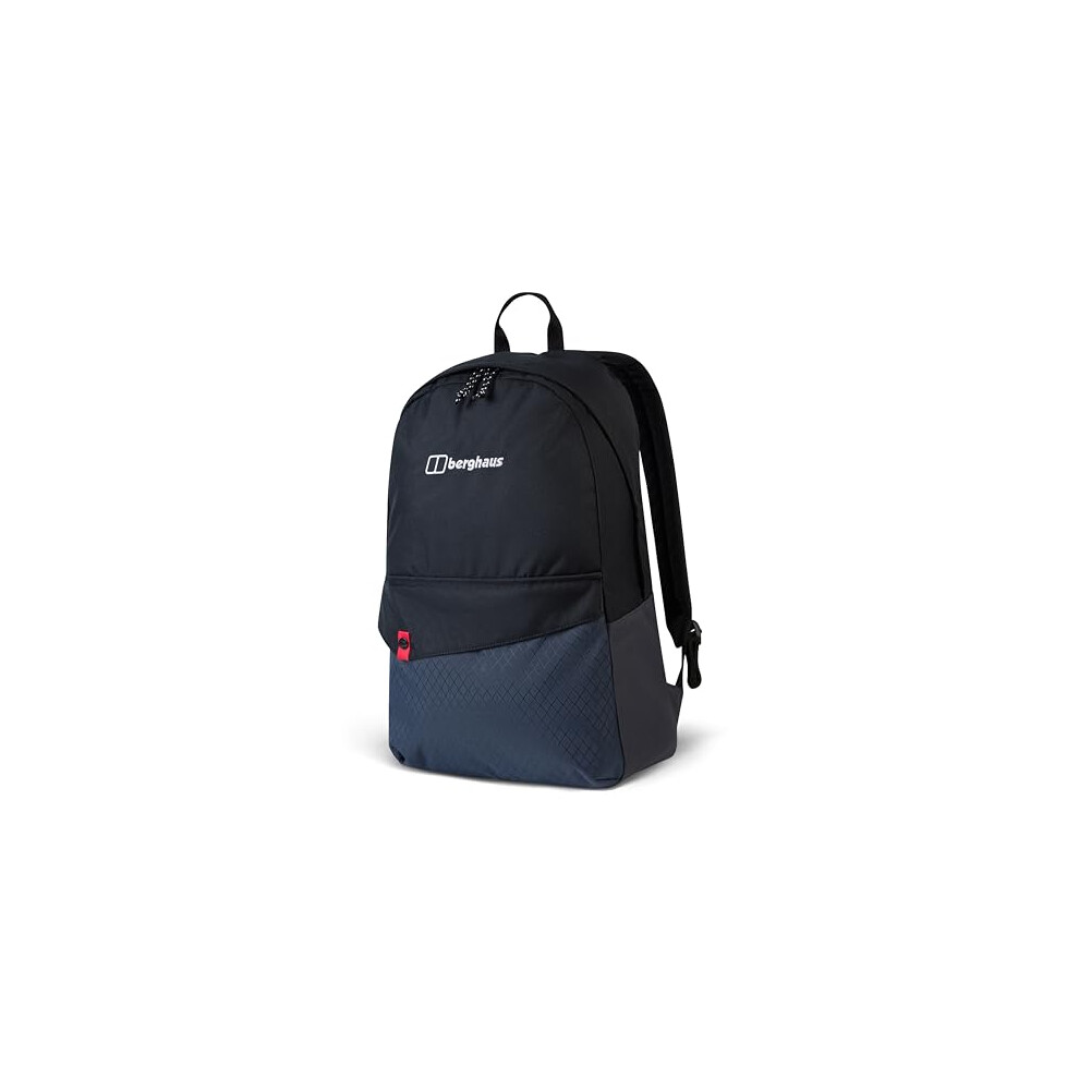 Berghaus Unisex Brand Bag 25 Litre Backpack| Comfortable Fit | Durable Design | Rucksack for Men and Women, Jet Black/Carbon