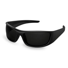 Bloomoak Super Dark Lens Black Polarized Sunglasses | Wrap Around Sport Sunglasses Unisex | UV400 | CAT 4 | For photophobia(Sensitive Eyes)