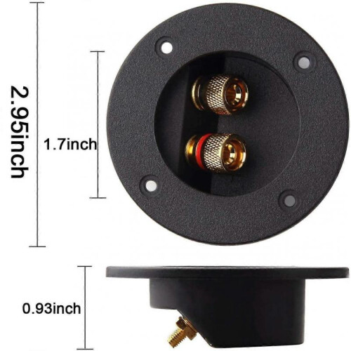 Way Speaker Terminal Block 2pcs Speaker Terminal Binding Post for Subwoofer Plugs Cable Terminals 1