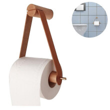 Toilet Roll Holder Wood-white