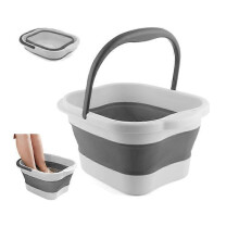 Extra Large Foldable Foot Bath Soaking Basin, Foot Bath Bucket, Foot Care Soaking Product, Off-White