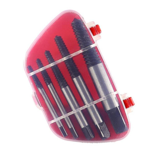 5Pcs/set Steel Broken Speed Out Damaged Screw Extractor Drill Bit Guide Set Broken Bolt Remover Easy 1