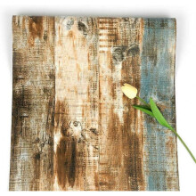Wood Wallpaper Brown Self Adhesive Wallpaper Stripe Wallpaper Peel and Stick Grain Contact Paper Rus
