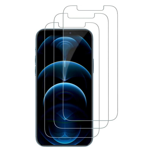Protector de pantalla para iPhone 12 Pro Max 3x Triple pack Vidrio Templado