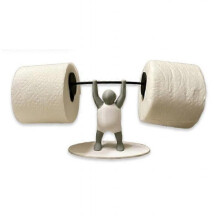 Funny Weightlifter Toilet Roll Holder, Unique 3D Printed Toilet Paper Holder