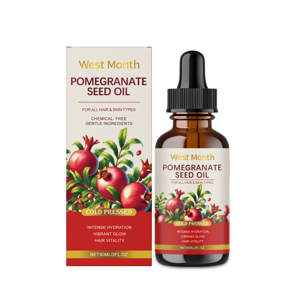 West&Month Pomegranate Seed Essential Oil - Hydrating Body Care With Vitamin E - 60Ml