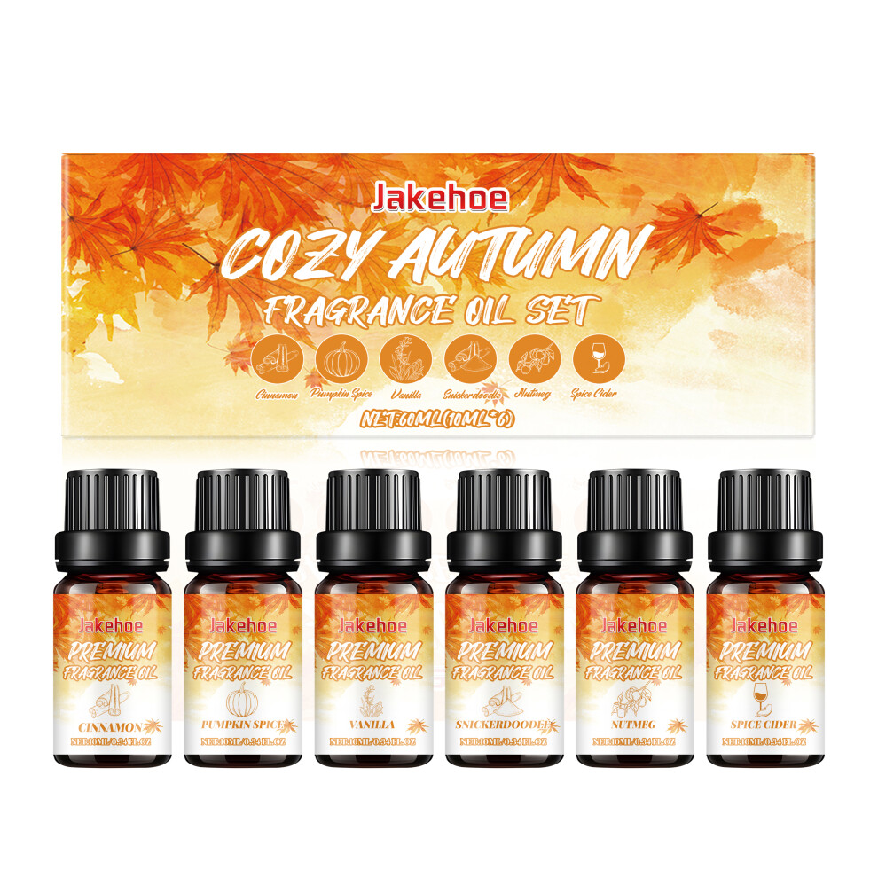 Autumn Essential Oil Set - Long-Lasting Warm Fragrance for Fresh Indoor Air, Humidifier & Diffuser Use